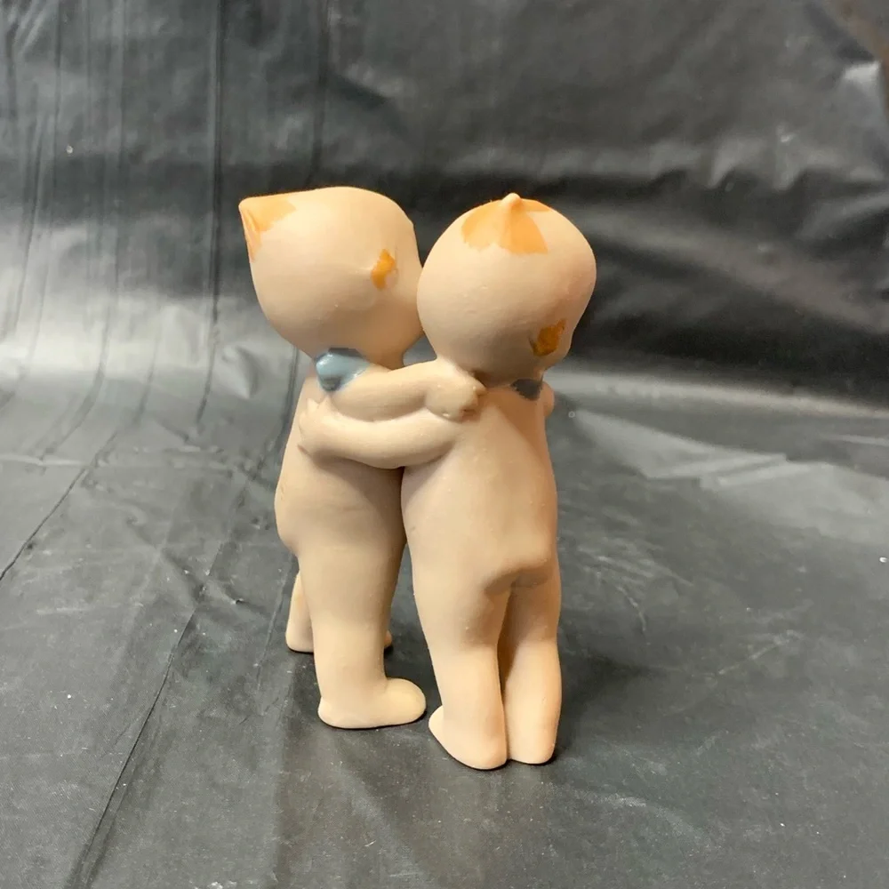 Rose O’Neill Hugging Dolls Vintage Bisque Cream Beige German 1912 Collectible - Picture 3 of 7